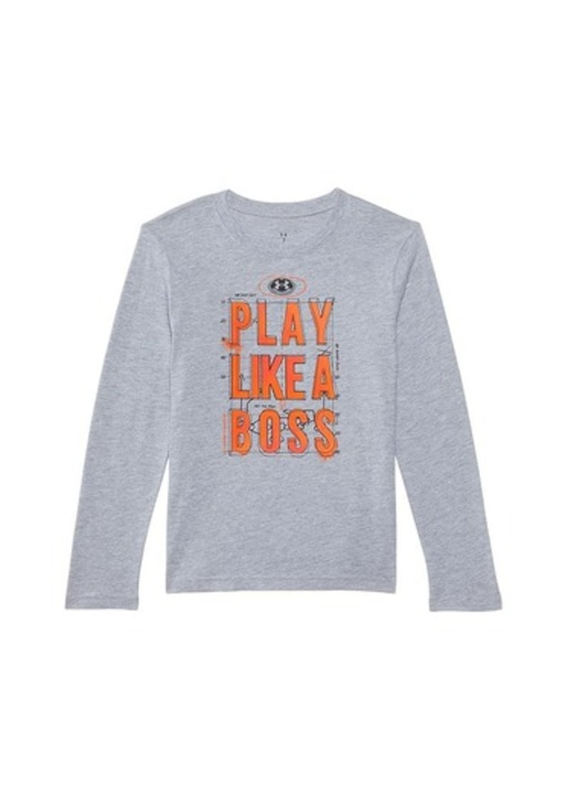 Under Armour Ua Play Like A Boss Long Sleeve Tee (Little Kids/Big Kids)