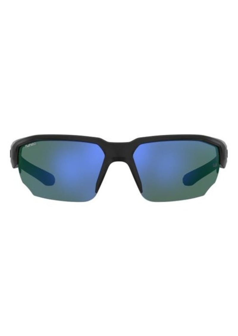 Under Armour 70mm Polarized Oversize Sport Sunglasses