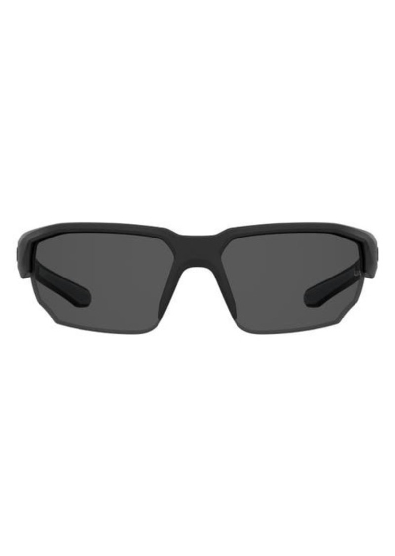 Under Armour 70mm Polarized Oversize Sport Sunglasses