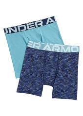 Under Armour Kids' 2-Pack Twist Performance Boxer Briefs in Assorted at Nordstrom