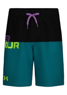 Under Armour Kids' Logo Colorblock Volley Swim Trunks