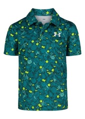 Under Armour Kids' Match Play Leaf Print Performance Polo
