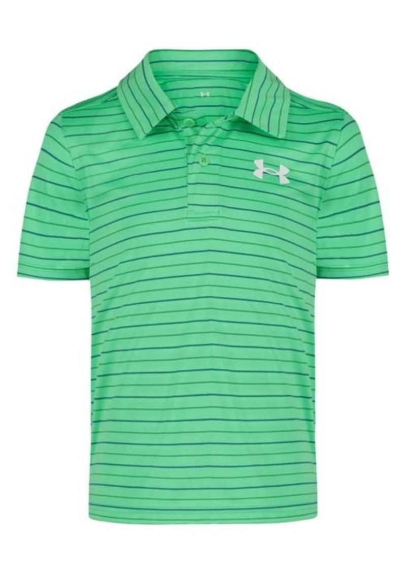 Under Armour Kids' Match Play Stripe Performance Polo