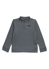 Under Armour Kids' Quarter Zip Pullover in Pitch Gray at Nordstrom Rack