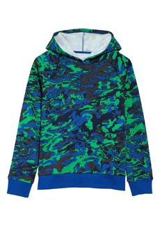 Under Armour Kids' Rival Camo Fleece Hoodie in Tech Blue at Nordstrom Rack