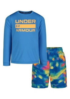 Under Armour Kids' Tropical Flare Two-Piece Rashguard Swimsuit