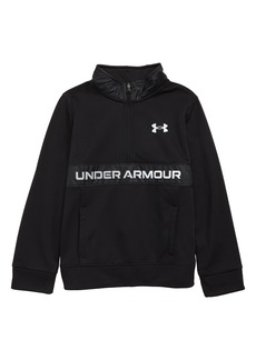 Under Armour Kids' UA Max Quarter Zip Pullover in Black at Nordstrom
