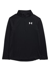 Under Armour Kids' UA Tech 2.0 Half Zip Pullover in Black //White at Nordstrom