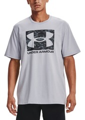 Under Armour Men's Abc Camo Boxed Logo T-Shirt - Lt Gry Hthr / Wht