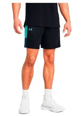 Under Armour Men's Baseline Basketball Shorts (002) Black/Radial Turquoise/Radial Turquoise
