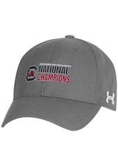 Under Armour Men's Charcoal South Carolina Gamecocks 2024 Ncaa Women's Basketball National Champions Locker Room Classic 99 Adjustable Hat - Charcoal