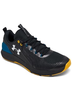 Under Armour Men's Charged Commit Training Sneakers from Finish Line - Black, Blue, Yellow
