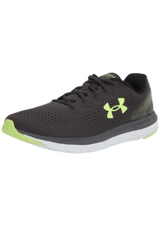 Under Armour Men's Charged Impulse 2 Road Running Shoe Jet Gray (8)/Quirky Lime