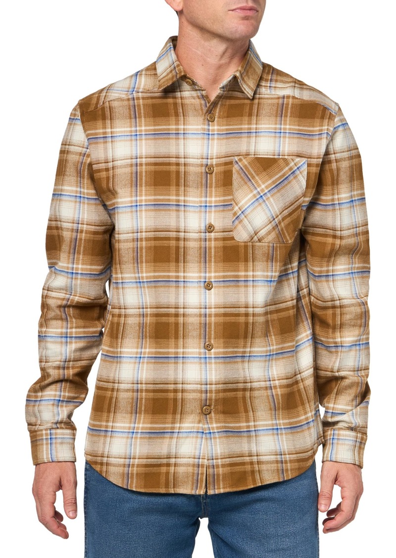 Under Armour Men's Expanse Flannel Shirt (263) Camel/Tech Blue/Tetra Gray