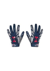 Under Armour Men's F8 Novelty Football Gloves (409) Academy/Steel/Red