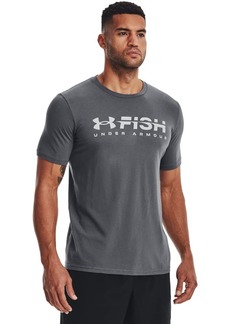 Under Armour Men's Fish Strike Short-Sleeve T-Shirt (013) Pitch Gray/Mod Gray/Mod Gray
