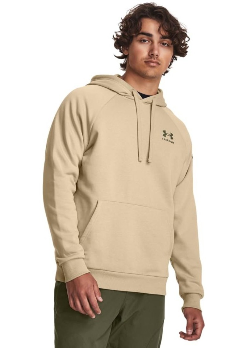 Under Armour mens Freedom Flag Fleece Hoodie (290) Desert Sand / / Marine OD Green