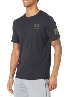 Under Armour Men's Freedom Graphic Short Sleeve T-Shirt (001) Black / / Marine OD Green