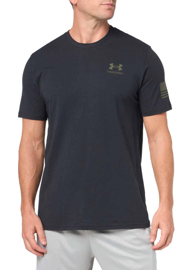 Under Armour Mens Freedom Graphic Short Sleeve T-Shirt (001) Black / / Marine OD Green