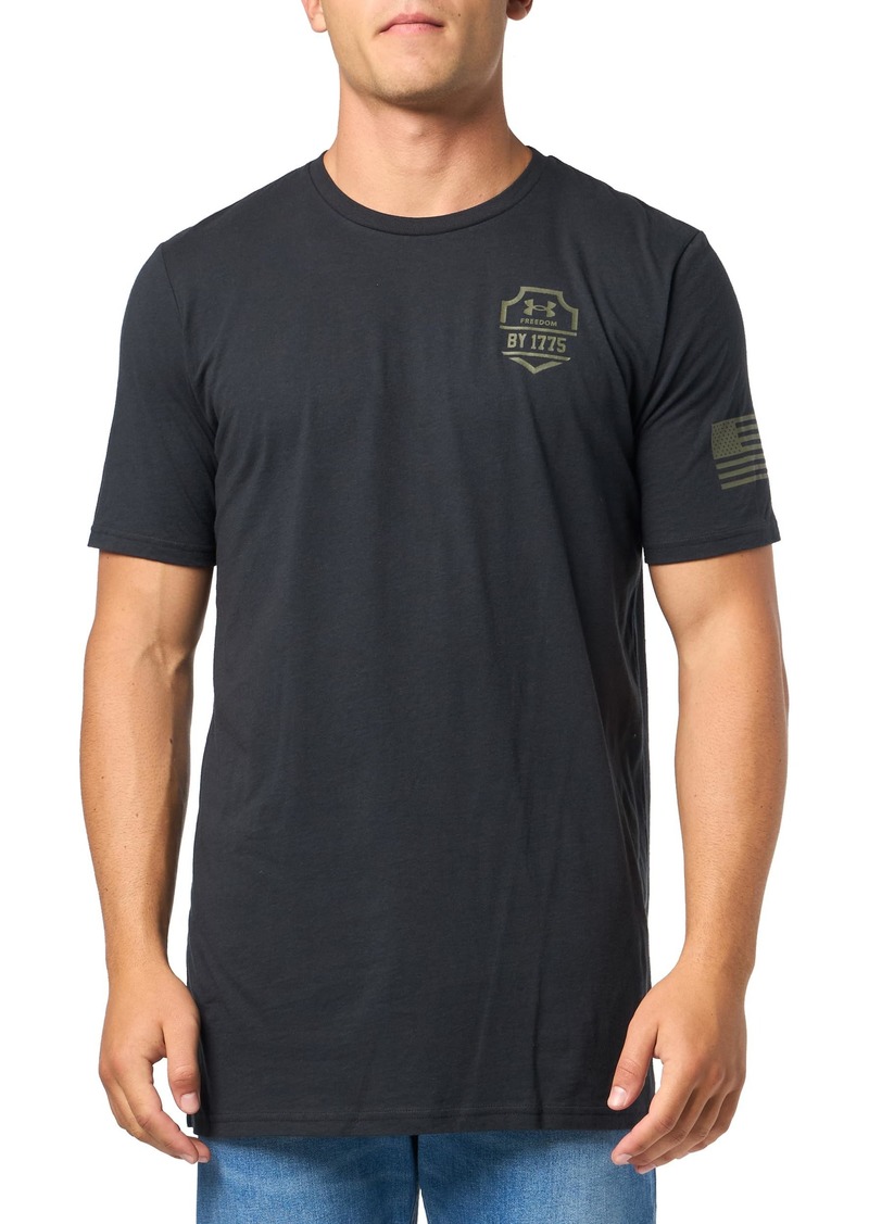 Under Armour Mens Freedom Graphic Short Sleeve T-Shirt (001) Black / / Marine OD Green