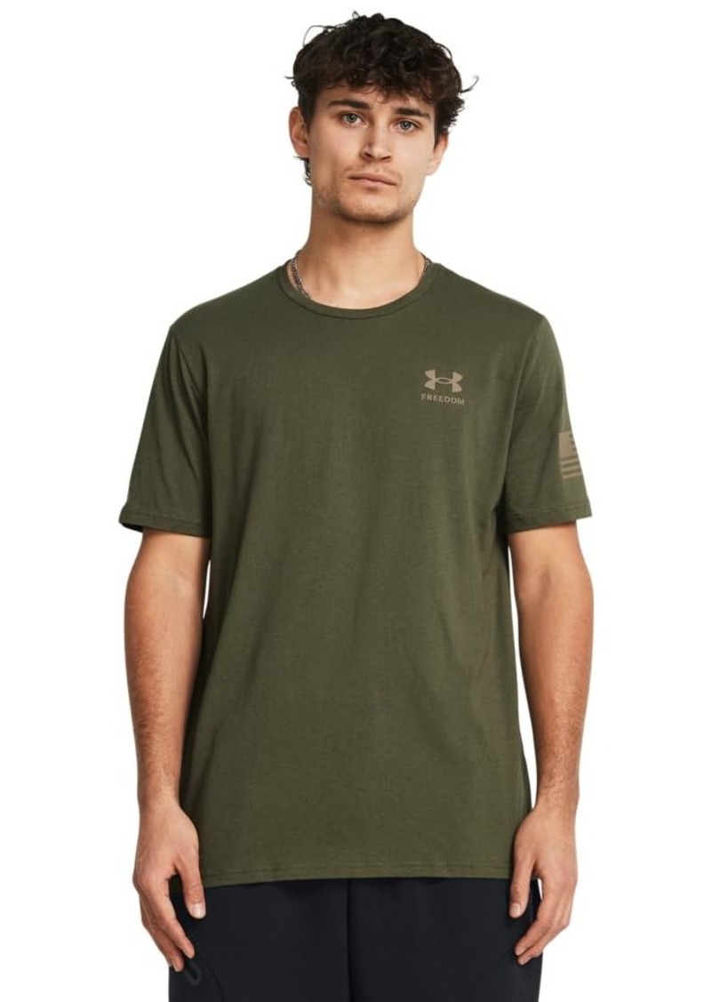 Under Armour Men's Freedom Graphic Short Sleeve T-Shirt (390) Marine OD Green / / Federal Tan