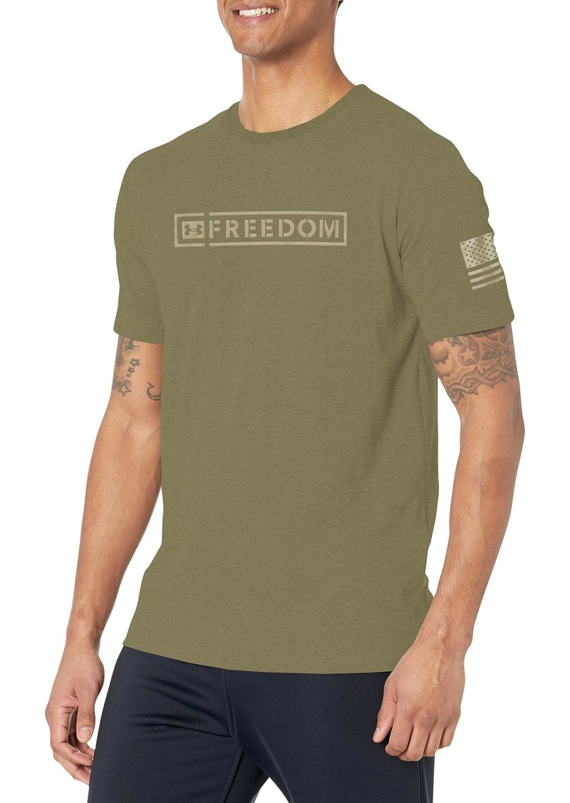 Under Armour Men's Freedom Graphic Short Sleeve T-Shirt (390) Marine OD Green/Federal Tan/Spine