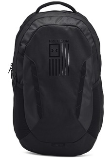 Under Armour Men's Hustle 6.0 Freedom Backpack - Black / Black / Black