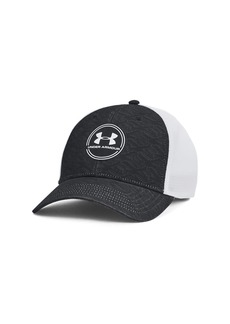 Under Armour Mens Iso-chill Driver Mesh Adjustible Hat (003) Black/Black/White  Fits Most