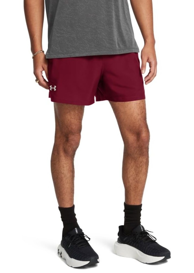 Under Armour Men's Launch Run 5-Inch Shorts (625) Cardinal/Cardinal/Reflective