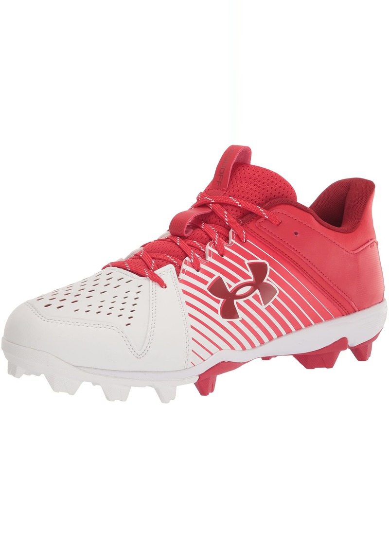 Under Armour Mens Leadoff Low Rubber Molded Cleat Baseball Shoe (600) /White/Stadium   US