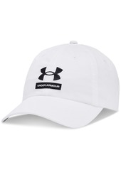 Under Armour Men's Logo Embroidered Twill Hat - Black / Black / White