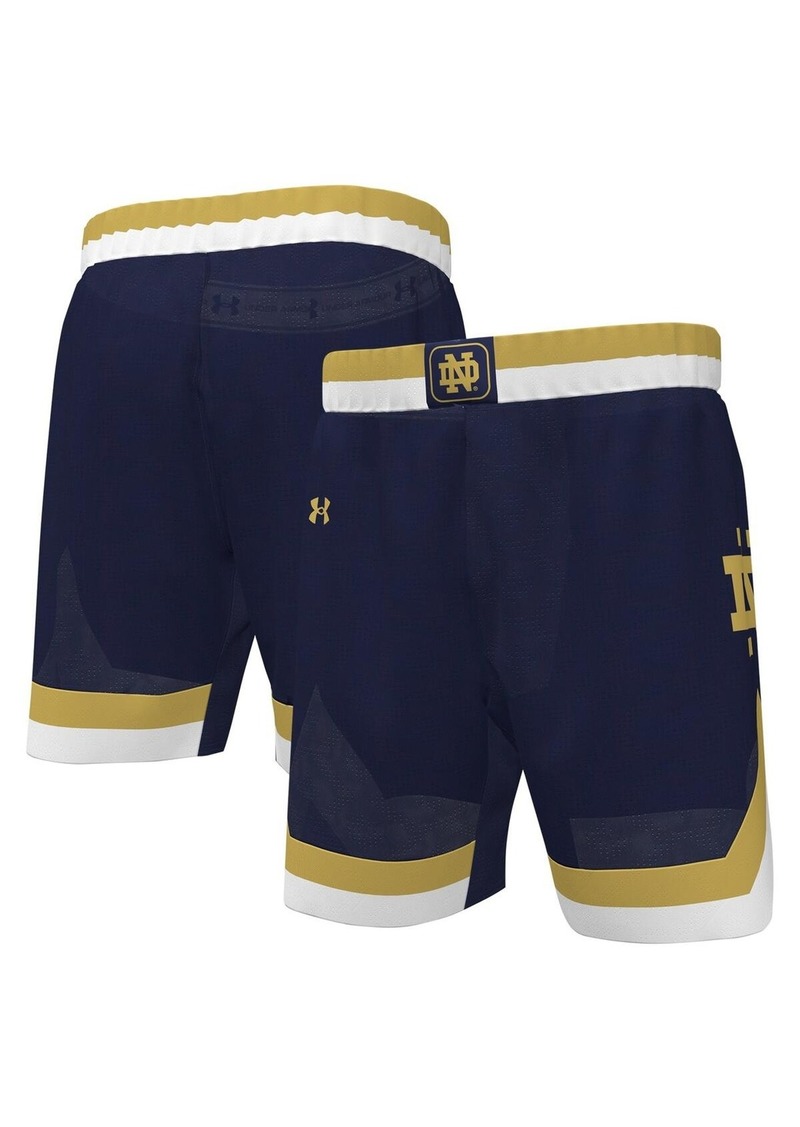 Under Armour Men's Navy Notre Dame Fighting Irish Replica Basketball Shorts - Navy