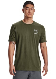 Under Armour Men's New Tactical Freedom Spine T-Shirt (390) Marine OD Green / / Steel