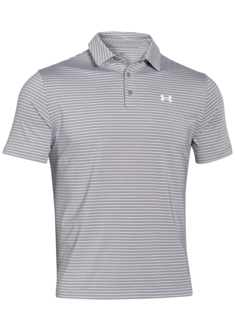 Under Armour Under Armour Men's Playoff Performance Striped Golf Polo ...
