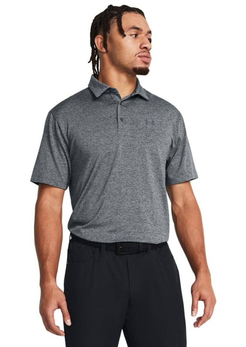 Under Armour Men's Playoff Polo 2.0 Heather (036) Steel/Pitch Gray/Pitch Gray