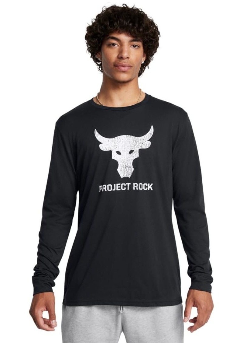 Under Armour Men's Project Rock Brahma Bull Long Sleeve (003) Black/White/White