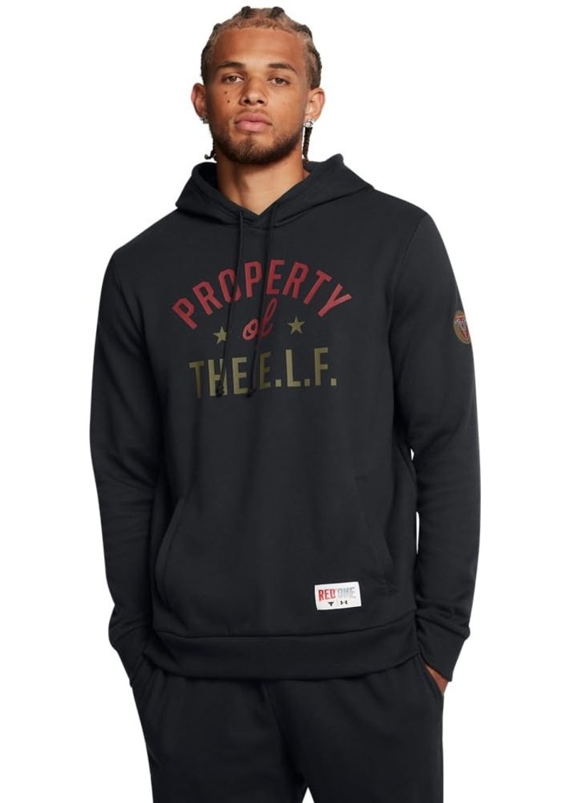 Under Armour Men's Project Rock Red One E.L.F. Hoodie