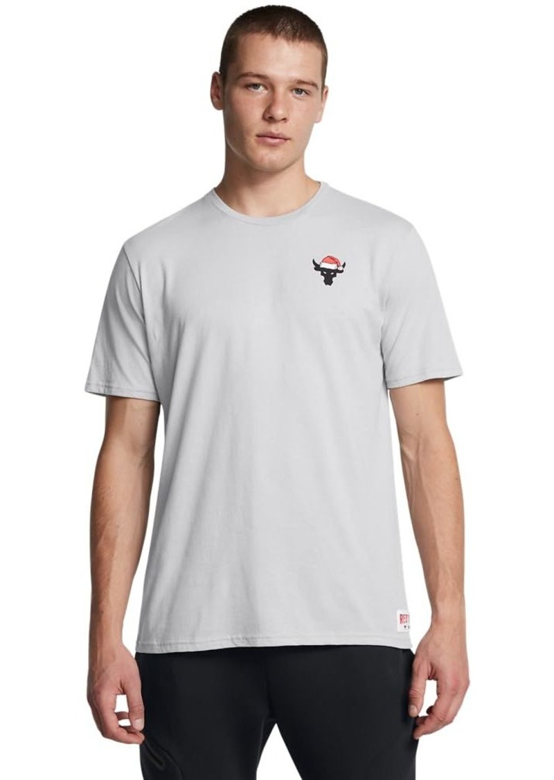 Under Armour Men's Project Rock Red One Sleighin Gains Short Sleeve T Shirt