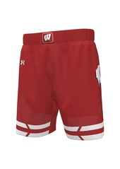 Under Armour Men's Red Wisconsin Badgers Replica Basketball Shorts - Red