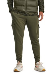 Under Armour Men's Rival Fleece Cargo Jogger Pants - Od Green/ Wht