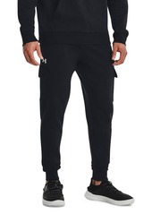 Under Armour Men's Rival Fleece Cargo Jogger Pants - Od Green/ Wht