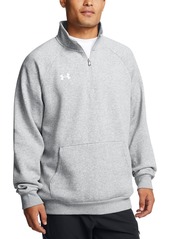 Under Armour Men's Rival Fleece Quarter-Zip Pullover - Black /Wht