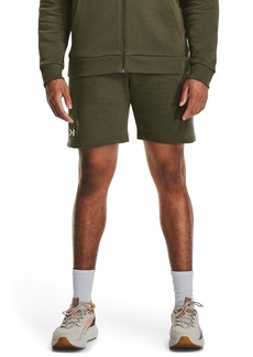 Under Armour Mens Rival Fleece Shorts (390) Marine OD Green / / White