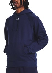 Under Armour Men's Rival Logo Embroidered Fleece Hoodie - Red / Wht