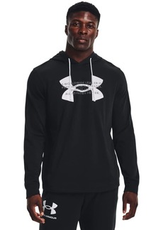 Under Armour Mens Rival Terry Logo Hoodie (001) Black/Pitch Gray/Onyx White