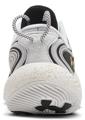 Under Armour Men's Spawn 6 Basketball Sneakers from Finish Line - White, Gold