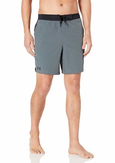 Under Armour Mens Trunks Shorts with Drawstring Closure & Elastic Waistband Swim Trunks Pitch Gray 2  US