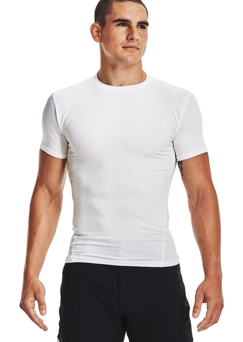 Under Armour Men's Tactical HeatGear Compression Short Sleeve T-Shirt MD White