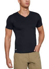 Under Armour Men's Tactical HeatGear Compression V-Neck T-Shirt LG Black