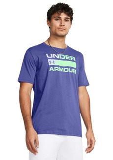 Under Armour Men's Team Issue Wordmark Short-Sleeve T-Shirt (561) Starlight/Matrix Green/Celeste